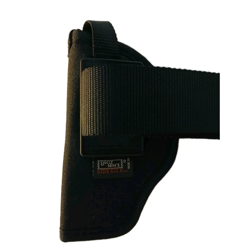 Uncle Mikes Sidekick Hip Holster  3.5'X4.5' Size 15/RH NR -Black Hawk Belt #1227